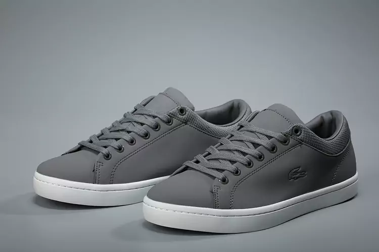 lacoste europa sneaker cuir gray